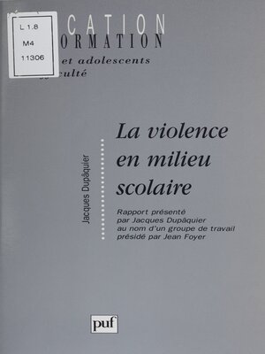 cover image of La Violence en milieu scolaire